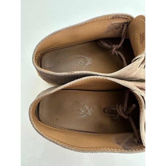 Tod\'s Suede Chukka Boot Sneaker Desert Tan Lace Up Leather Italy Men\'s Size 10.5 main image 10